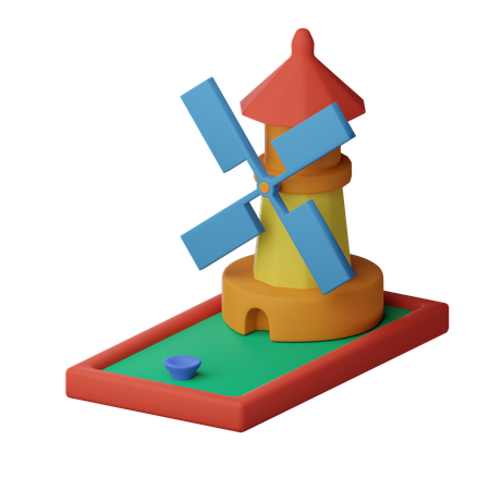 Mini Golf  3D Icon