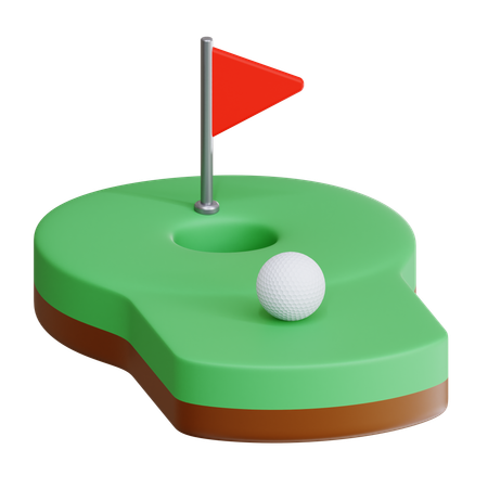 Mini Golf  3D Icon