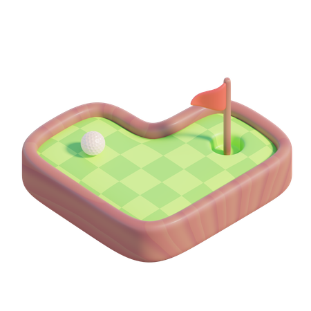 Mini Golf  3D Icon