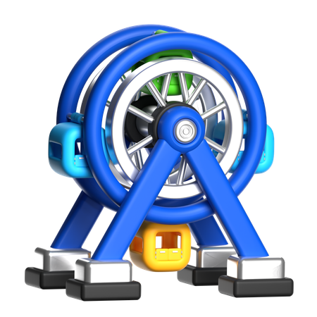 Mini grande roue  3D Icon