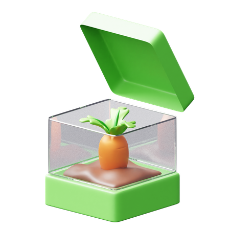 Mini Green House  3D Icon