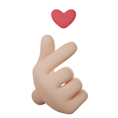 Mini Heart Gesture  3D Icon