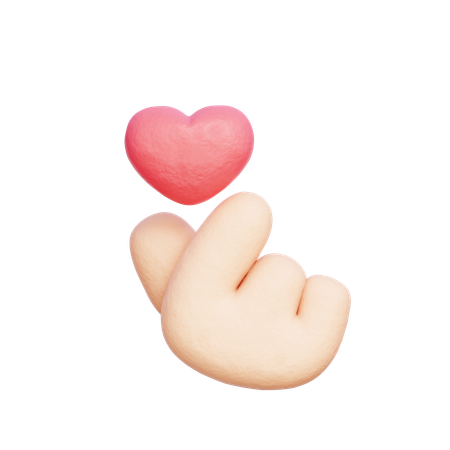 Mini Heart Gesture  3D Icon