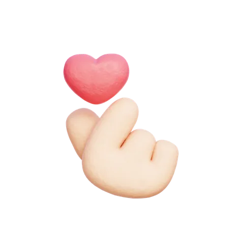 Mini Heart Gesture  3D Icon