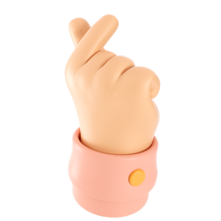 Mini Heart Hand Gesture  3D Icon