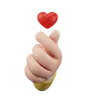 Mini heart hand Gesture