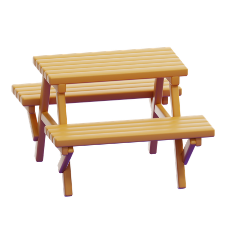 MINI PICNIC TABLE  3D Icon