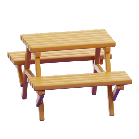 MINI PICNIC TABLE  3D Icon