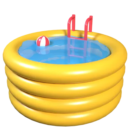 Mini piscina  3D Icon