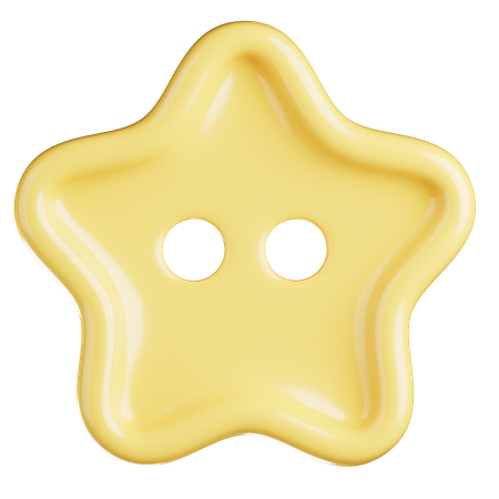 Mini Star Button  3D Icon