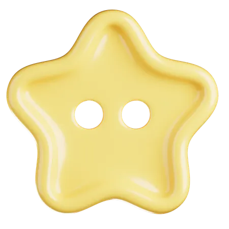 Mini Star Button  3D Icon