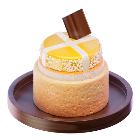 3 D Render Mini Tart Cake 3 D Illustration 3D Icon