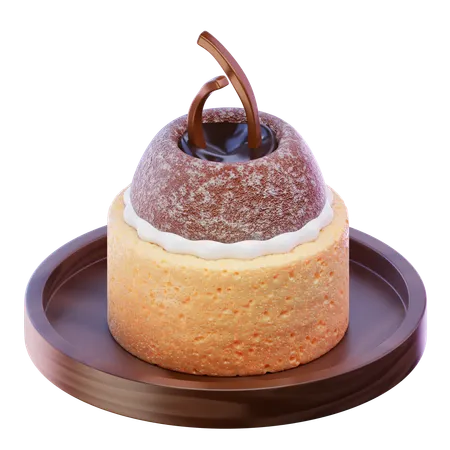 3 D Render Mini Tart Cake 3 D Illustration 3D Icon