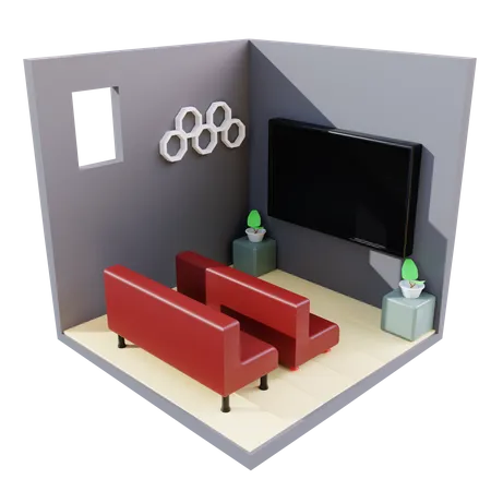 Mini Theater  3D Icon