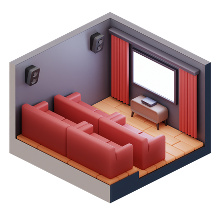 Mini Theater  3D Icon