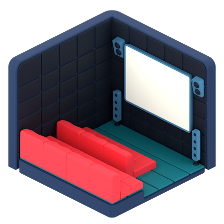 Mini Theater  3D Icon