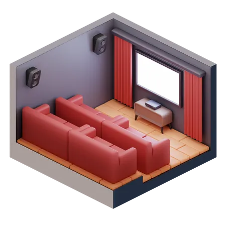 Mini Theater 3D Icon