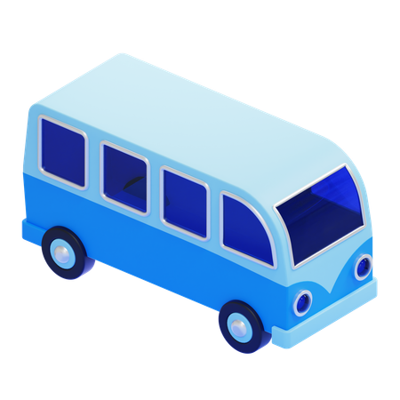 Minibus  3D Icon