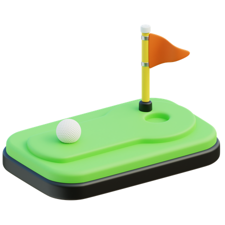 Mini golfe  3D Icon