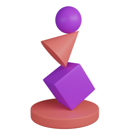 Minimal Balance  3D Icon