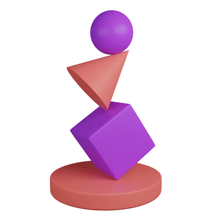 Minimal Balance  3D Icon