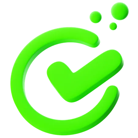 Minimal Check  3D Icon