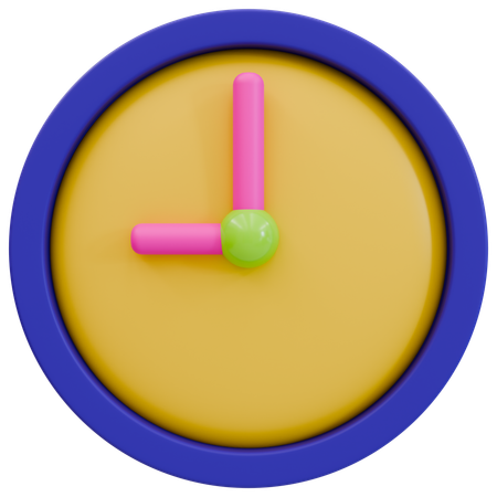 Minimalist Timepiece  3D Icon