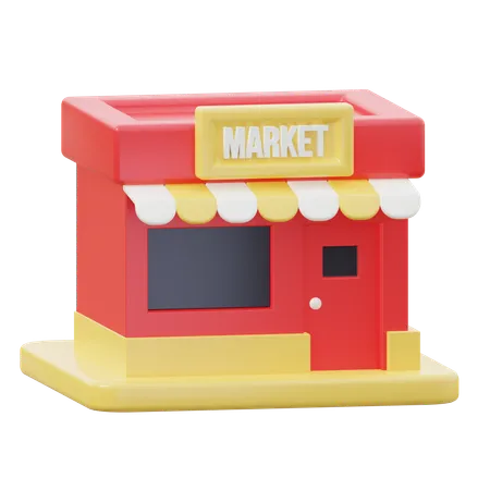 Kleiner Markt  3D Icon