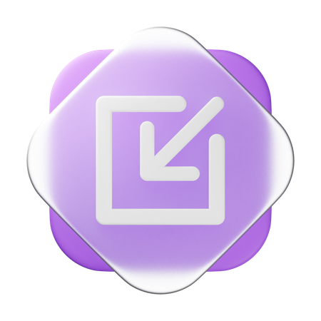 Minimieren  3D Icon