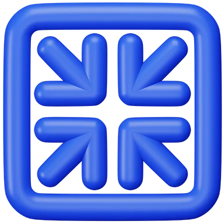 Minimieren  3D Icon