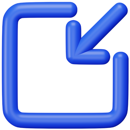 Minimieren  3D Icon