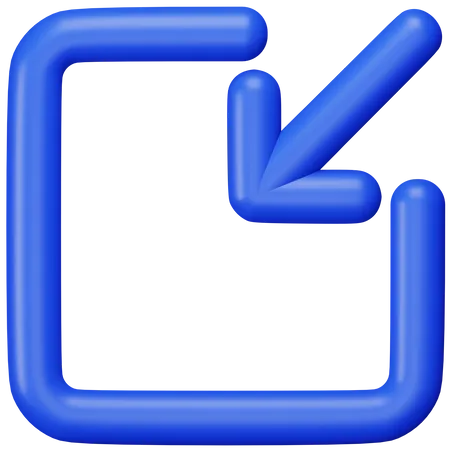 Minimieren  3D Icon