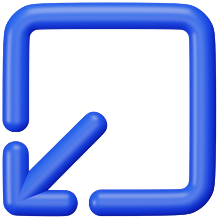 Minimieren  3D Icon