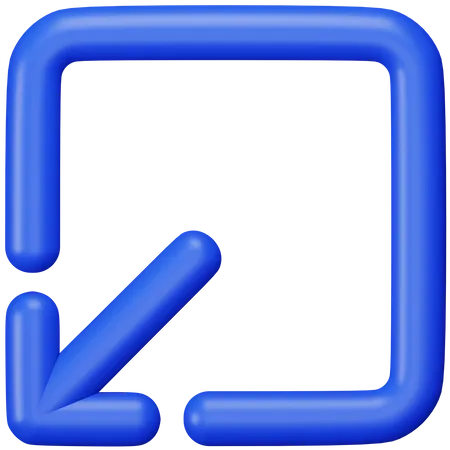 Minimieren  3D Icon