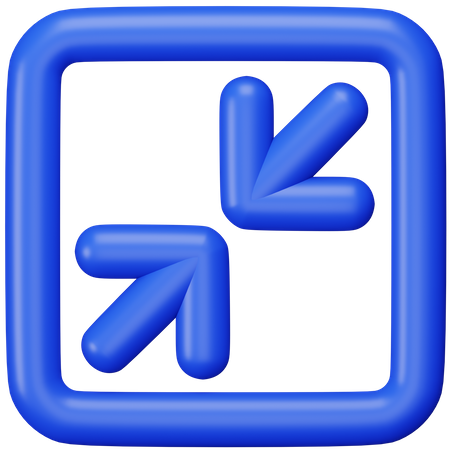 Minimieren  3D Icon