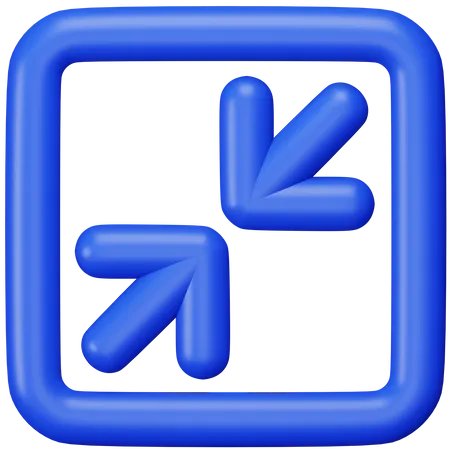 Minimieren  3D Icon