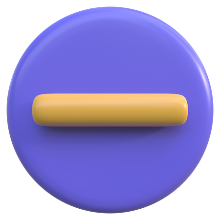 Schaltfläche „Minimieren“  3D Icon