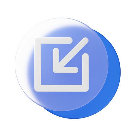 Minimiser  3D Icon