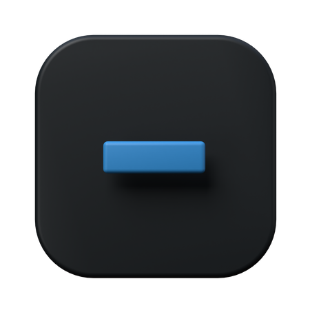 Minimiser  3D Icon