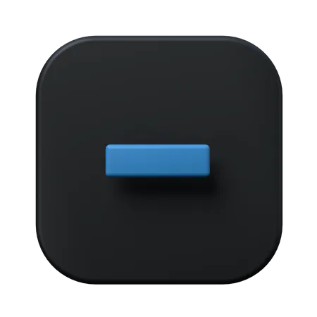 Minimiser  3D Icon