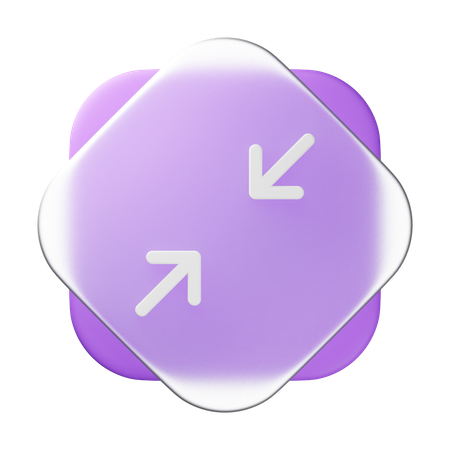 最小化する  3D Icon