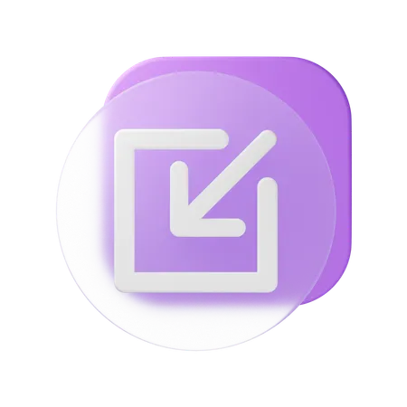 最小化する  3D Icon