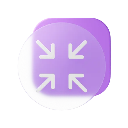 최소화하다  3D Icon