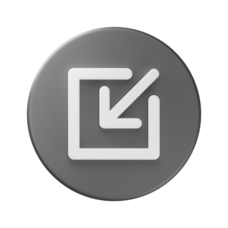 Minimize  3D Icon