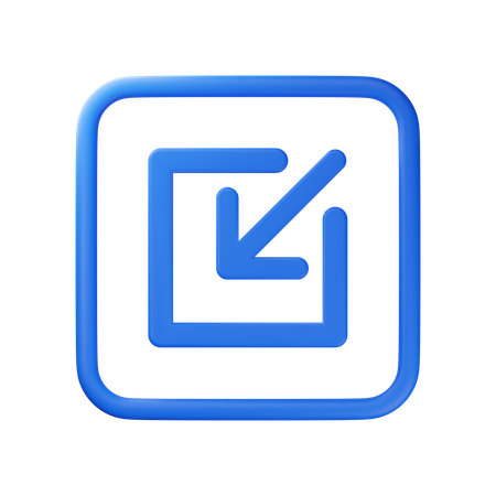 Minimize  3D Icon