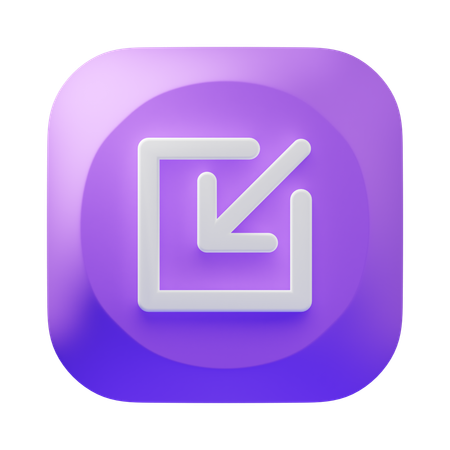 Minimize  3D Icon