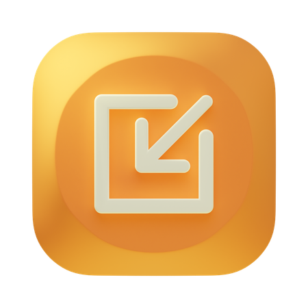 Minimize  3D Icon