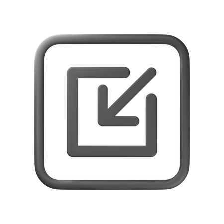 Minimize  3D Icon