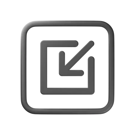Minimize  3D Icon