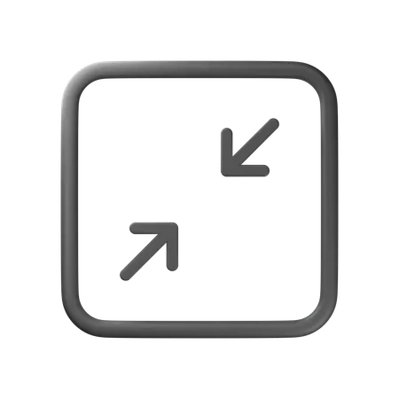 Minimize  3D Icon